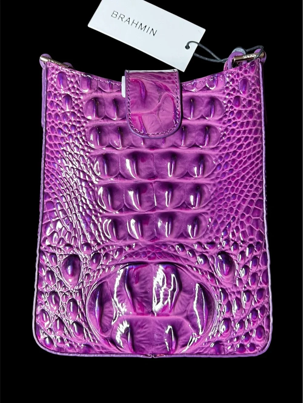 Brahmin: Marley Crossbody Purse and Credit Card Wallet in a Ultraviolet Purple
